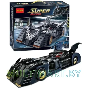 Конструктор Decool 7116 Супергерои Бэтмобиль (1045 деталей) картинка 4